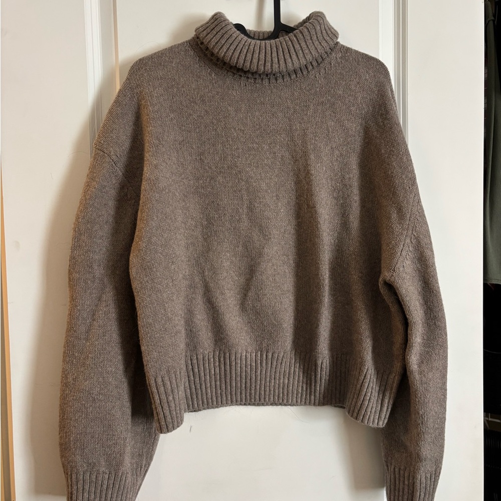 Cozy Brown Turtleneck Sweater
